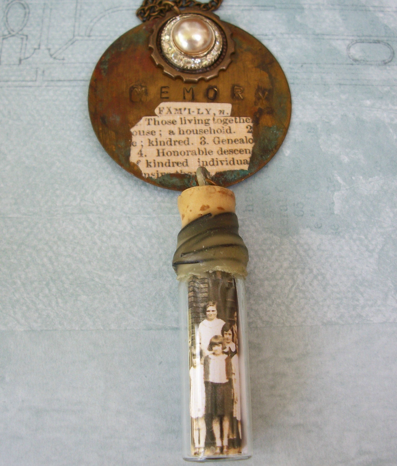 Steampunk Necklace-Family Togetherness