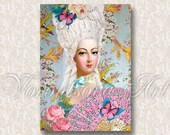 Marie Antoinette Let them eat cake Digital image collage sheet 047