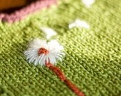 Knitting PDF PATTERN Dandelion Bib