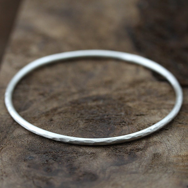 heft carved bracelet - recycled sterling silver