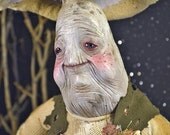 Mumroombda and his son Mupbup - mushroom family fantasy ooak pure sculpt