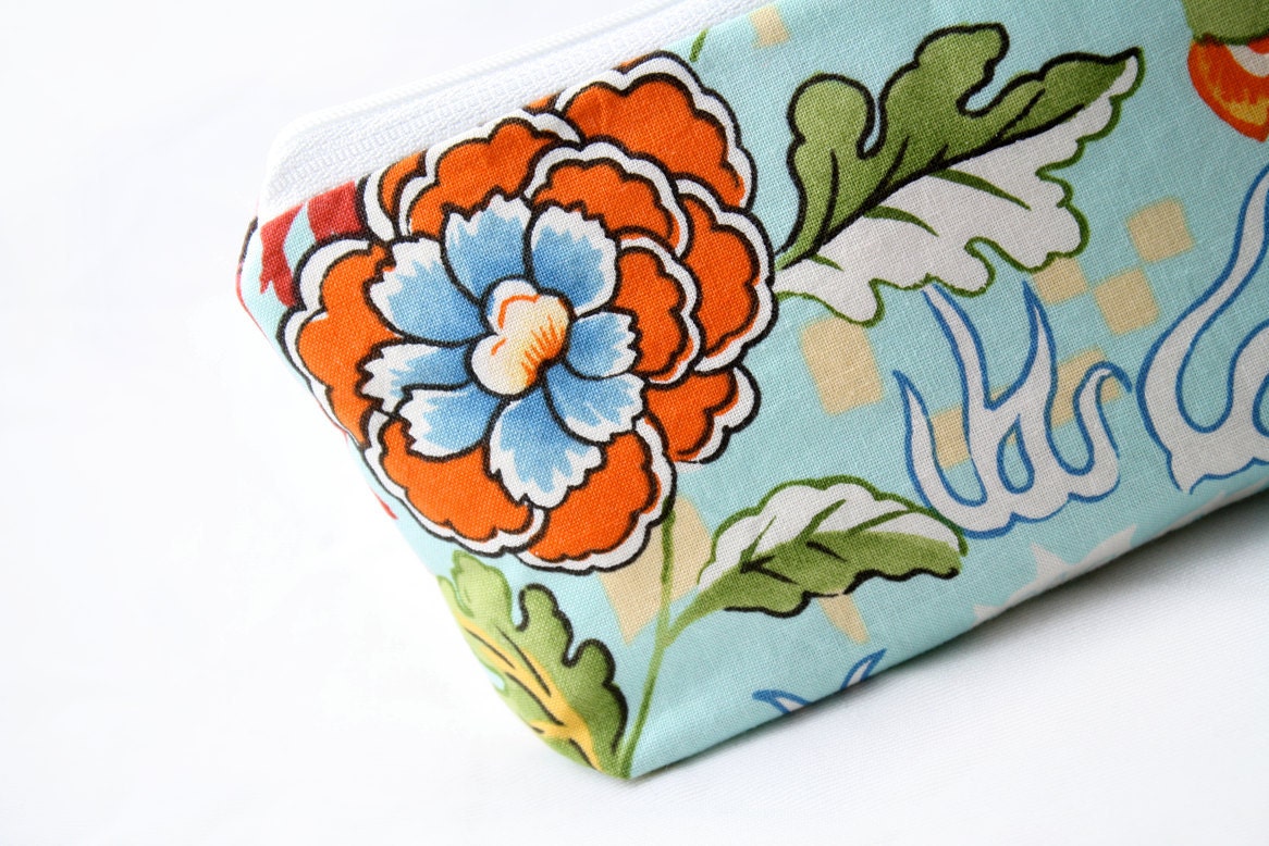 Notions Zipper Pouch- Japanese Flowers