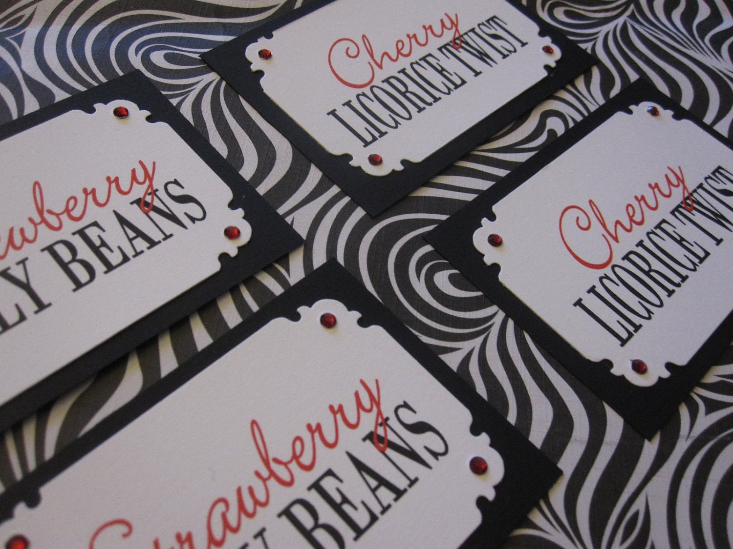 Candy Buffet Tags (Set of 12)