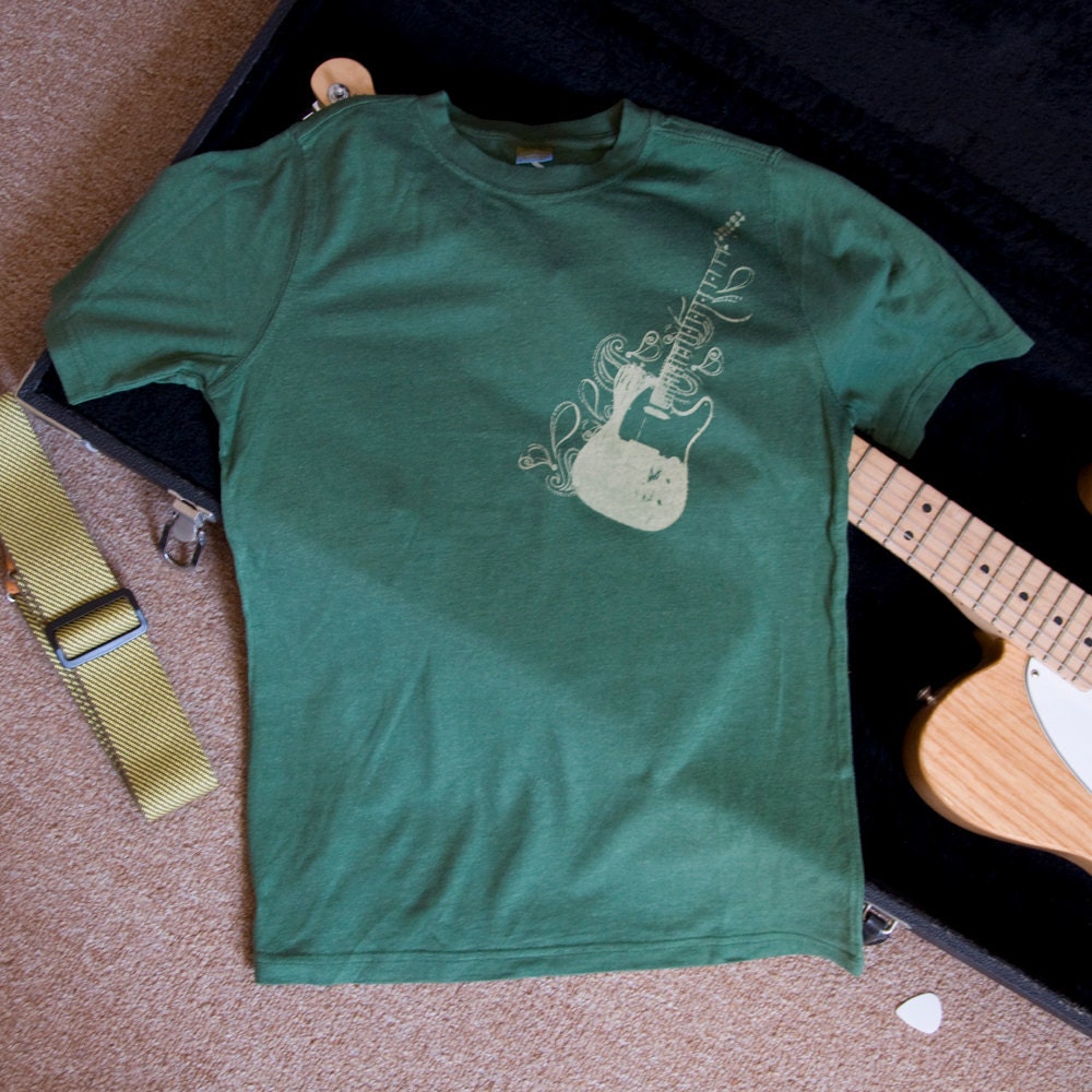 Tele-swirl Guitar Shirt (Kids Medium)