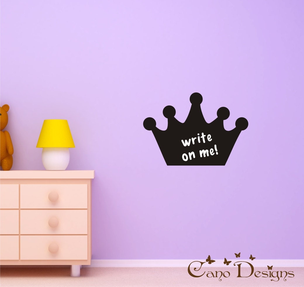 Chalkboard Crown vinyl decal