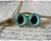 18mm Aqua Green Pearl Cat Safety Eyes for Plush Stuffed Animals 10 Pieces