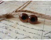 12mm Brown Owl or Troll Safety Eyes for Plush Stuffed Animals 10 Pieces