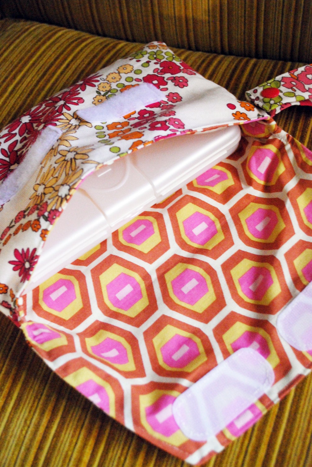 Diaper and wipes pouch with wrist strap