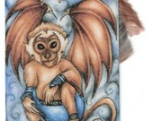 Flying Monkey - Art Bookmark - Wizard of Oz Drawing