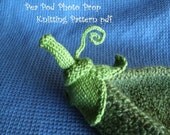 Pea Pod Photo Prop Knitting Pattern for Newborn Photography, PDF Number 112 -- Delivered via Email -- Over 10,000 patterns sold