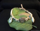Macrame hemp cord anklet