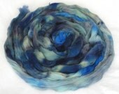 Superwash Merino top, Blues Explosion, 4oz