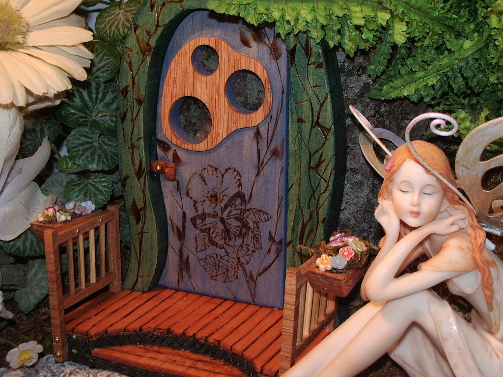 Country Cottage--  Wife Inspired Fairy Gnome Elf Door - CelticRealm