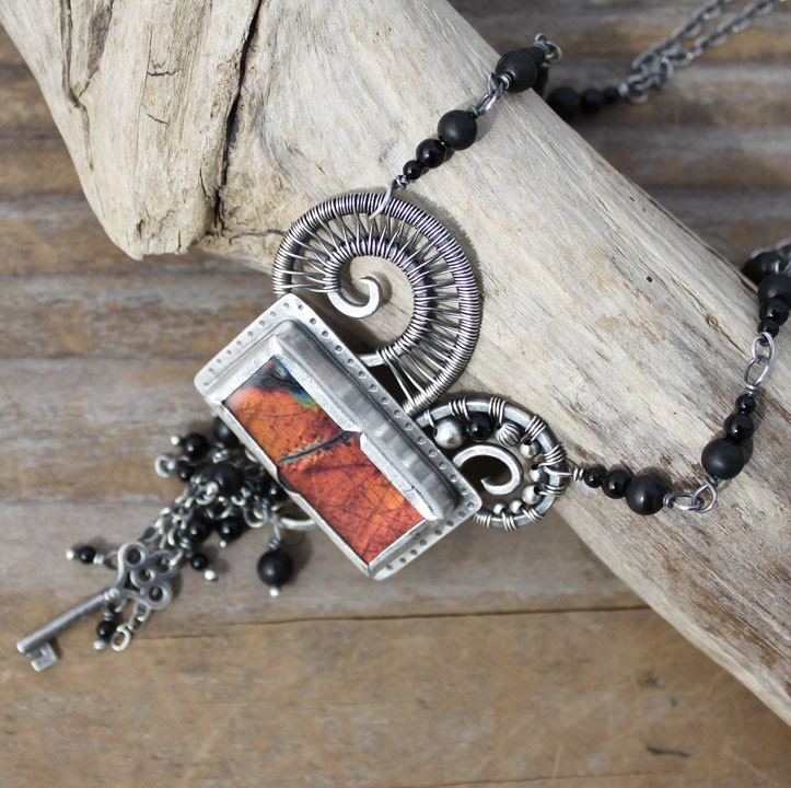 Inner Fire - Sterling Silver Necklace