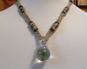 Bob Marley Rasta Green Mushroom Hemp Necklace