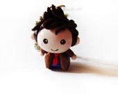 Doctor Who 10th Doctor Chibi Charm Necklace