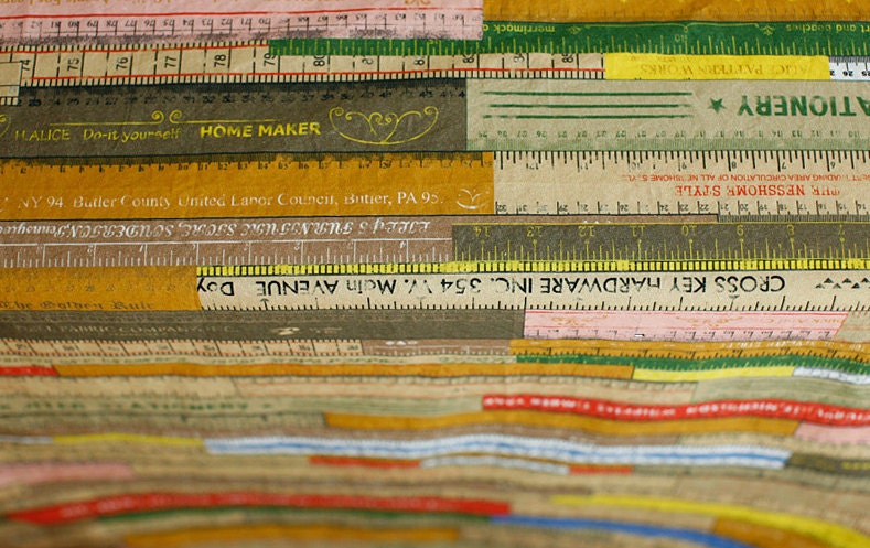 Vintage Rulers in Antique Illus on Cotton WIDE 150cm, U2686