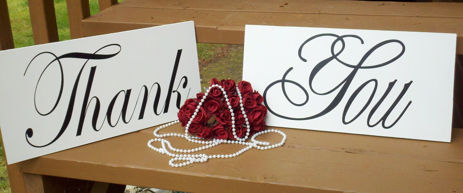 Wedding Photo Prop Thank You Wooden Boards Great for Thank You Cards