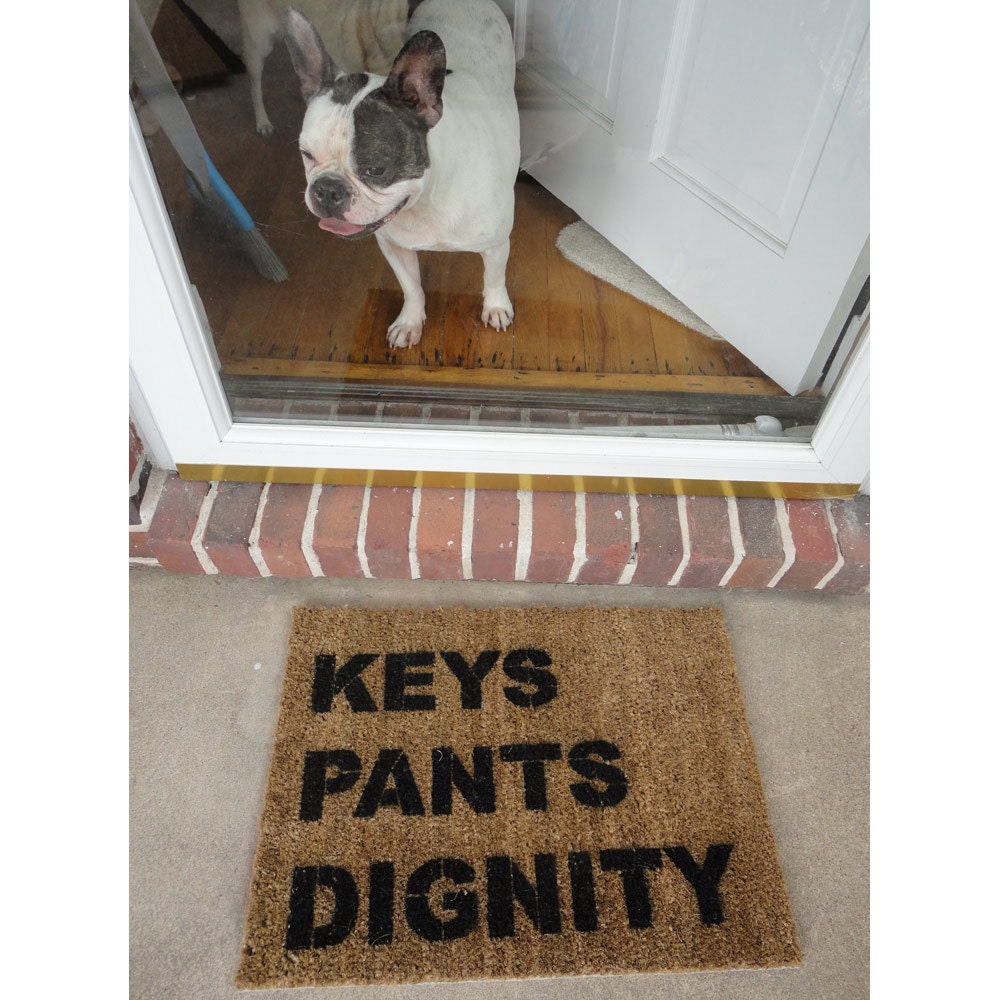 doormat KEYS PANTS DIGNITY christmas gifts under 50