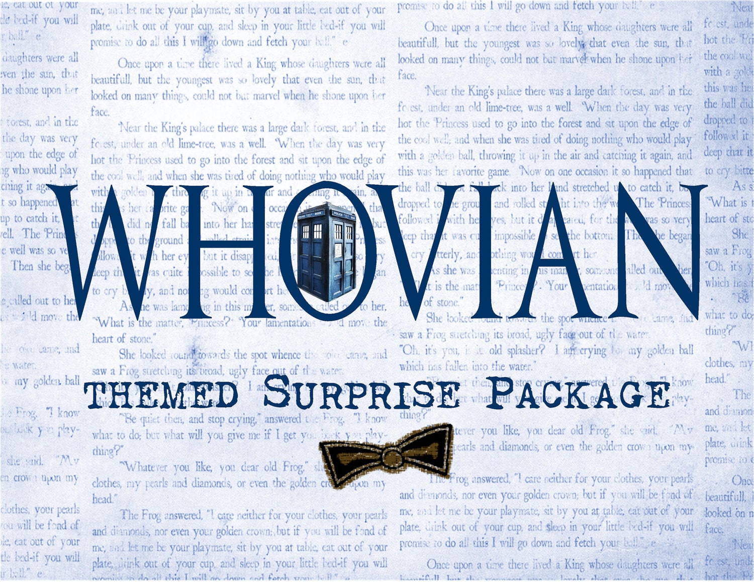 Whovian Surprise Package - Itty Bitty Teeny Tiny - SciFi Snail Mail, Gift Idea