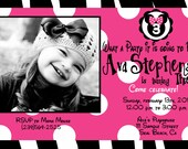 Minnie Diva Zebra and Hot Pink Birthday Printable Invitation Il_170x135