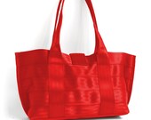 The Everyday Bag in Red - Seatbelt Purse - Shoulder Bag / Handbag