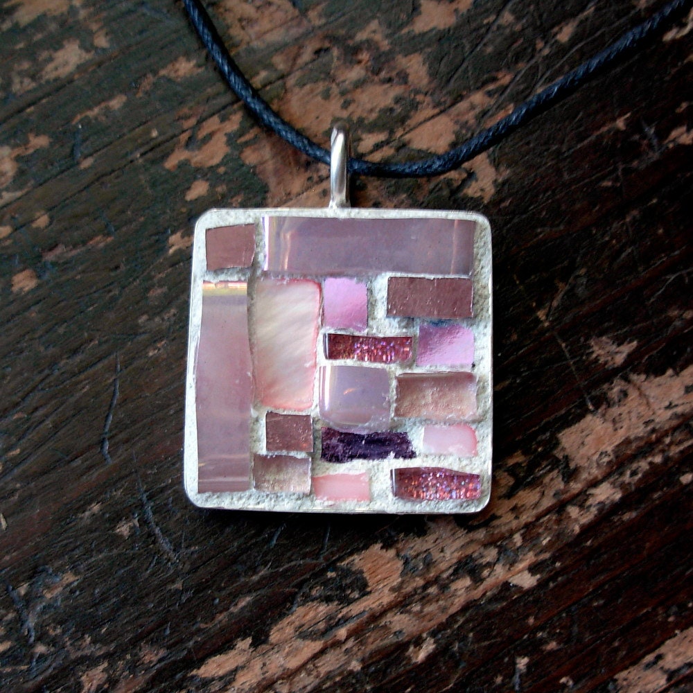 Pink Mosaic Pendant