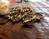 Custom Wire Wrapped Swarovski Crystal Rhinestone Chain Rings - 2 for 20 dollars deal