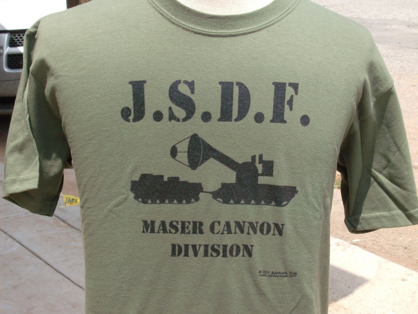 JSDF Maser Cannon Division hand-printed t-shirt -- Godzilla, Kaiju, Monster Movie