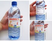 24 water bottle labels Jungle party