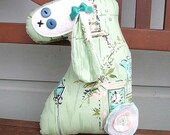 Rabbit Bunny Plush. Bloomsbury Vintage Fabric.