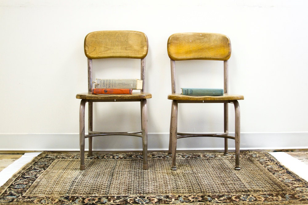 Vintage Heywood Wakefield Chair Pair