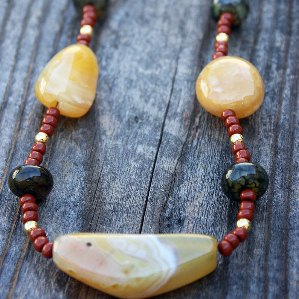 Golden Agate Necklace