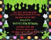 Mad Science Birthday Invitation Mad Scientist Birthday Party Invitation Printable Digital