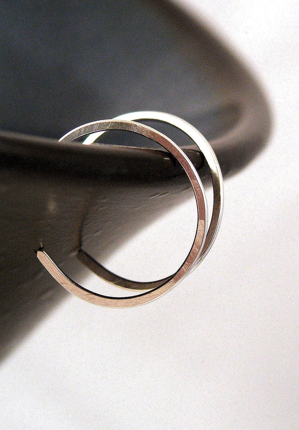 Extra Small Reversi Sterling Silver Hoop Earrings
