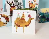 Party Camel Birthday Card