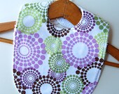 Swirls and Dots infant bib