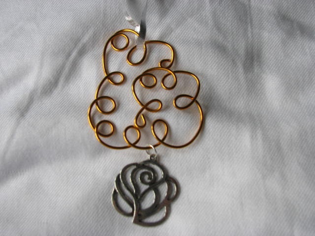 Orange tangerine ornament or suncatcher