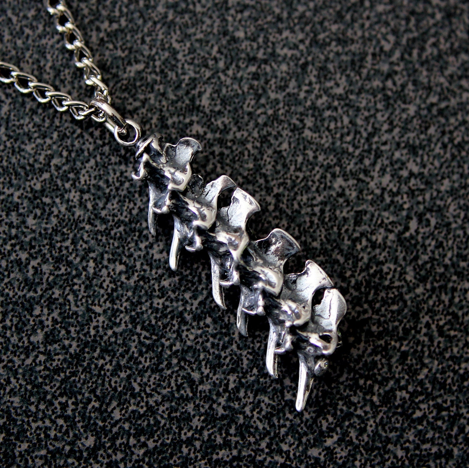 Snake Vertebrae Necklace - Sterling Silver