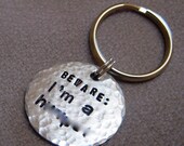 BEWARE  I'm a h-----  MATURE Audience or maybe just appropriately immature audience Dog Collar Charm