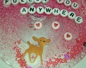 Unique Gift: Shower Art - I Would Follow You Anywhere