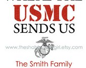 Moving Announcement - Home is Where The USMC Sends Us (Printable)