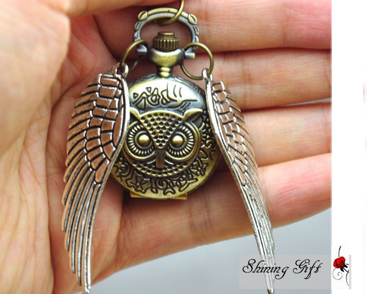 Sale-Steampunk Harry Potter Flying OWL WATCH