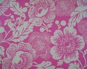 Amy Butler Pink Peonies  and flowers 1  yard piece
