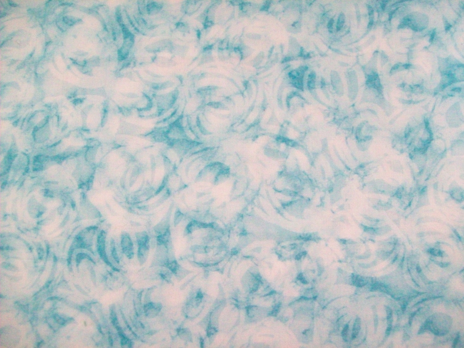 Blue Marble swirls cotton fabric 1 yard piece