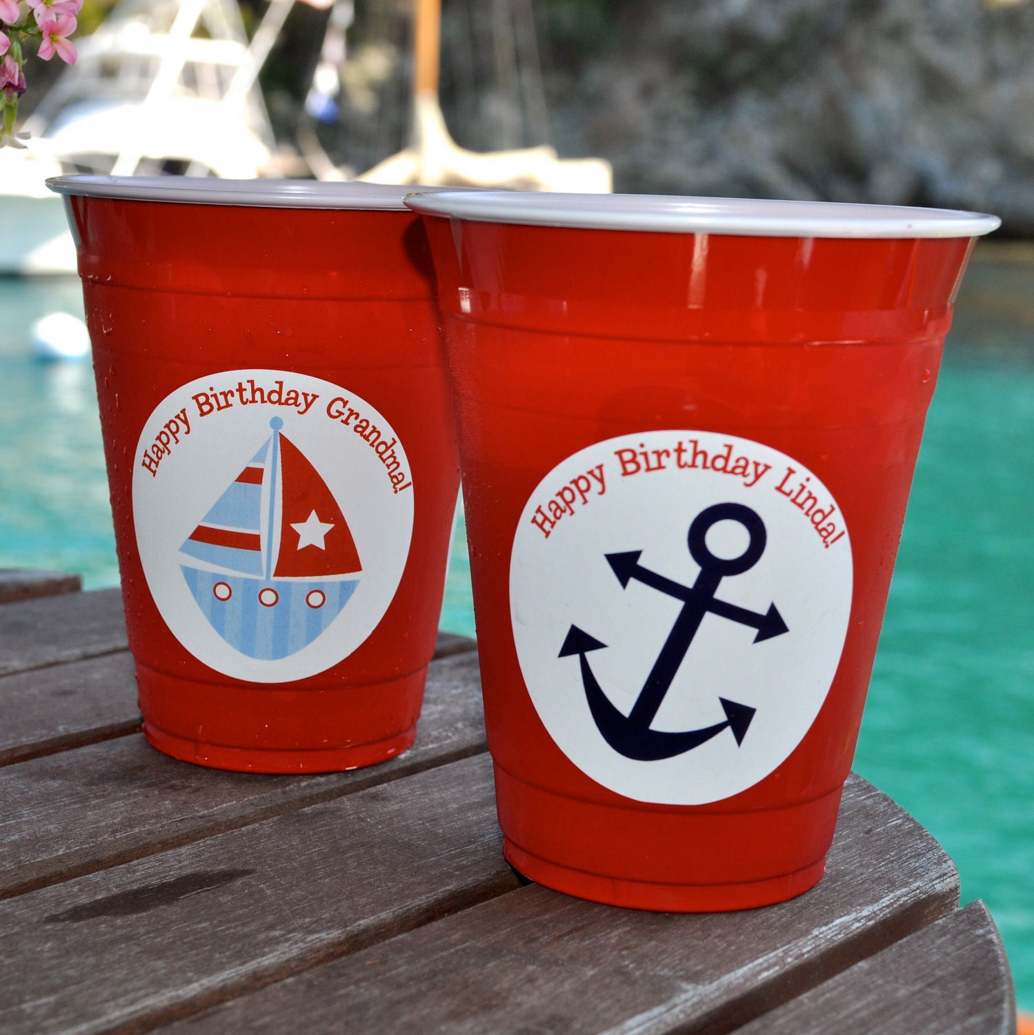 Waterproof 2.5" Cup Stickers