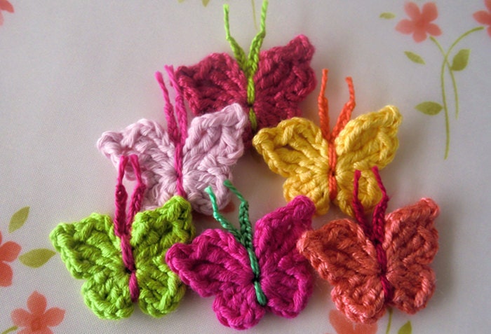 NEW-Organic cotton and Bamboo Applique--( 6 pcs ) OC-BO-63