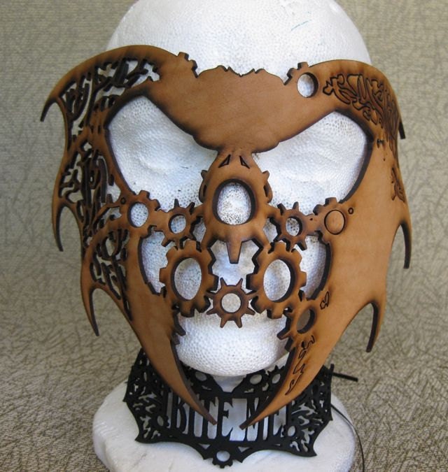 Halloween Steampunk/Fantasy Leather Mask - BSDStudios