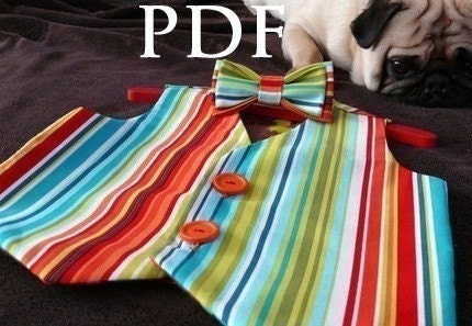 Vest Sewing Pattern - Boy & Baby PDF Tutorial, Reversible, Sizes 3m-7