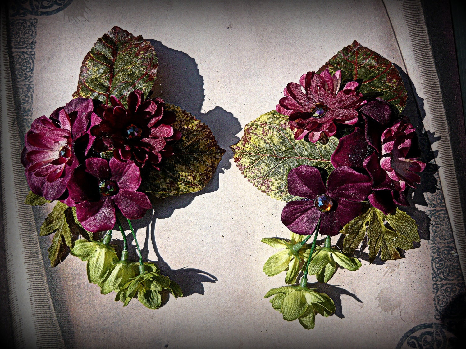 Brownleaf Plummery - Deluxe Burlesque Fae Floral Pasties